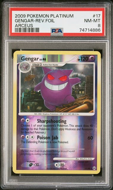 Gengar Reverse - Platinum Arceus Pokémon card 17/99