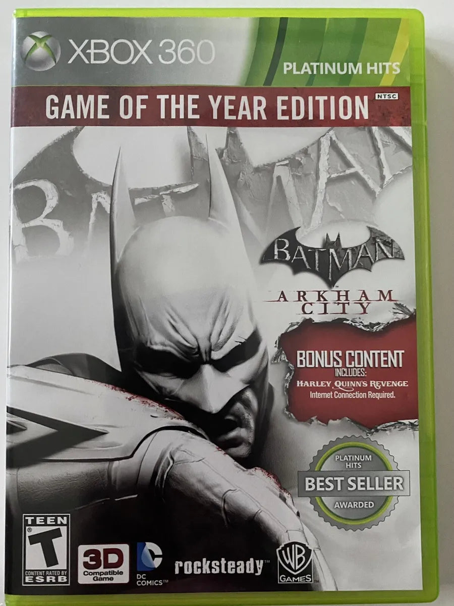 Batman Arkham City Game of the Year Edition (Xbox 360 Disc) – Game Grove