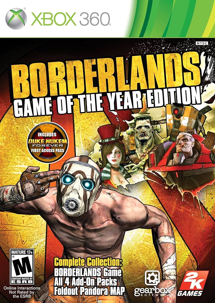 Borderlands Game of the Year Edition (Xbox 360 Disc)