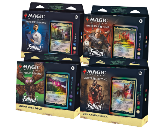 Fall Out Commander Deck Bundle of 4