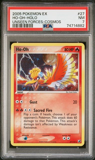 Ho-Oh Holo - PSA 7 - Unseen Forces