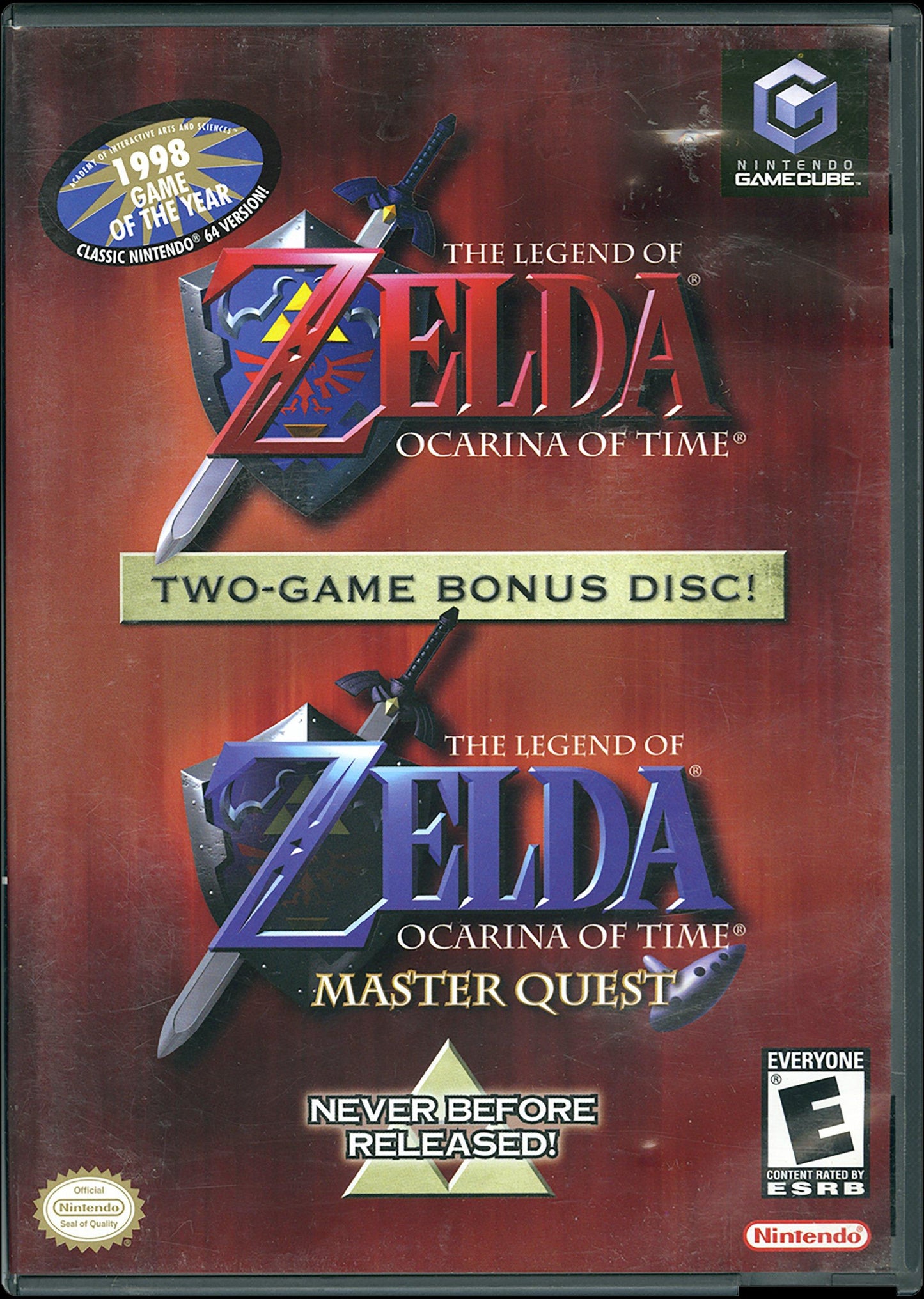 The Legend of Zelda Ocarina of Time plus Master Quest (GameCube Disc)