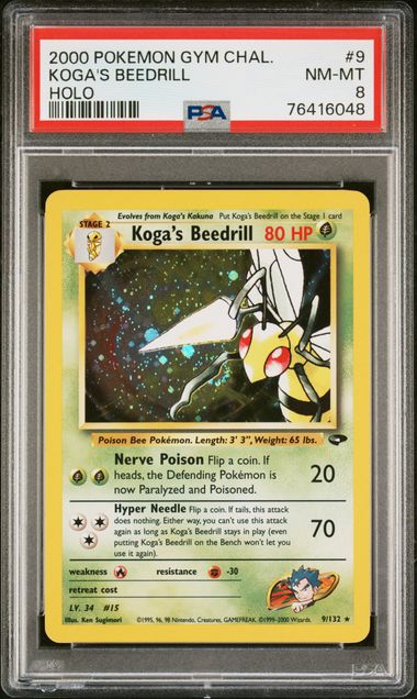 2000 Koga's Beedrill -  PSA 8