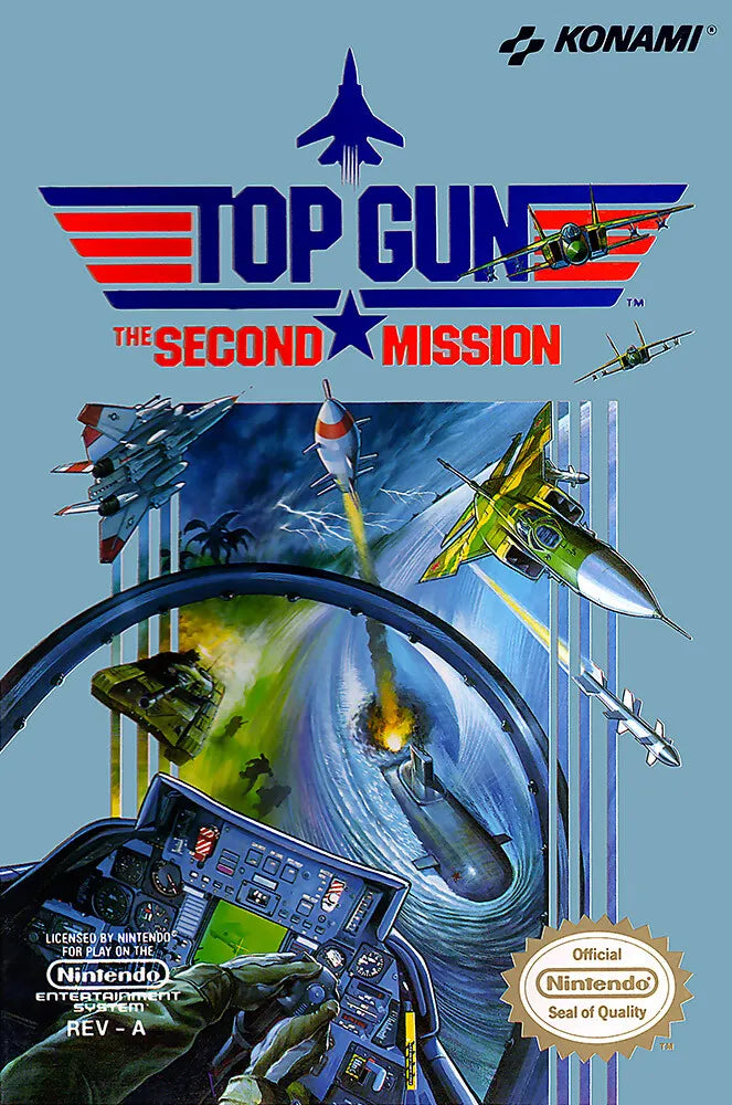 Top Gun the Second Mission (Nintendo Entertainment System Cartridge)