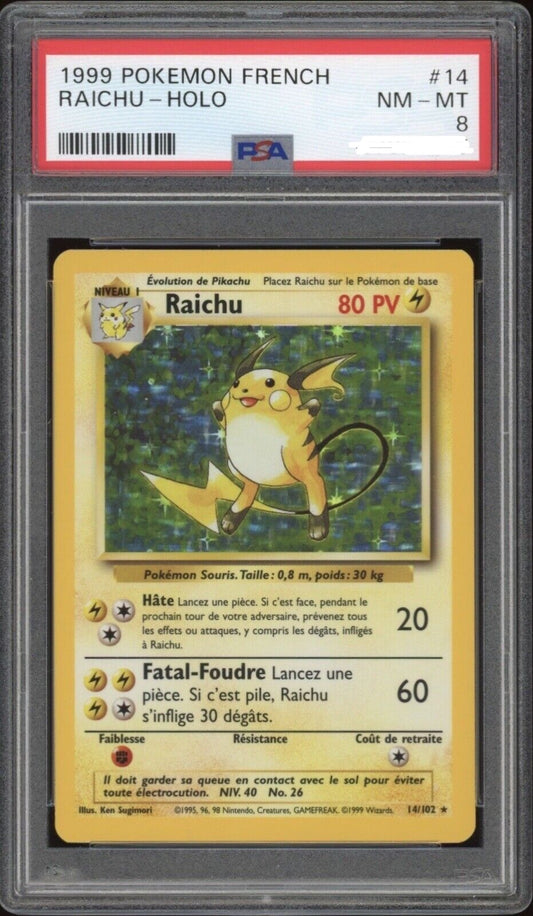 1999 Raichu Holo - PSA 8