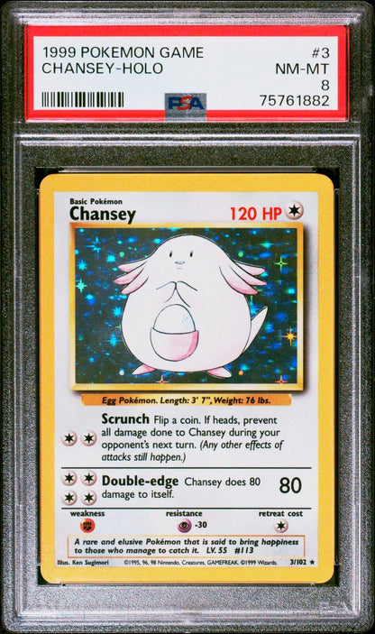 Chansey - PSA 8 - Base Set
