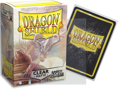 Dragon Shield Matte Clear Non-Glare Sleeves - 100ct