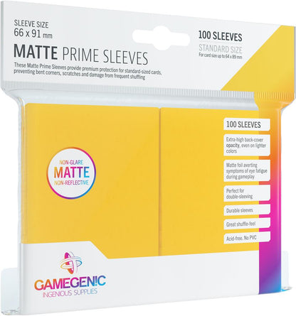 Gamegenic PRIME Matte Sleeves - 100 Pack